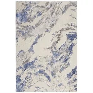Silky Textures Rug Blue